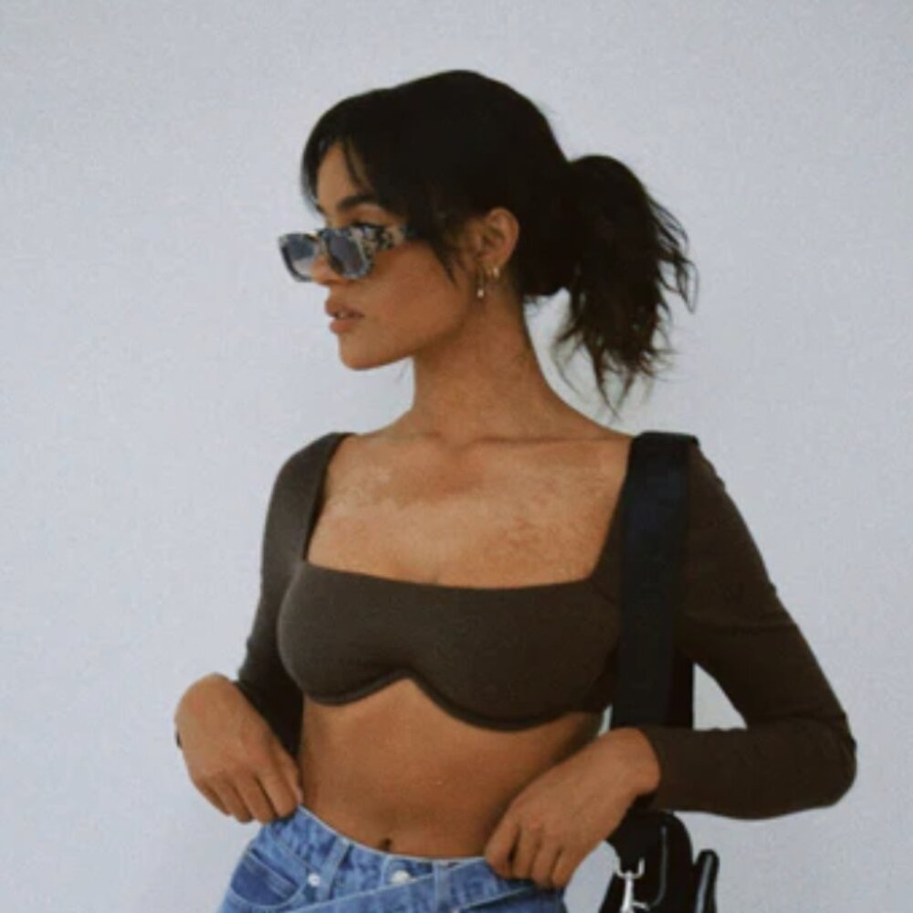 Princess Polly Becca Long Sleeve Top Brown